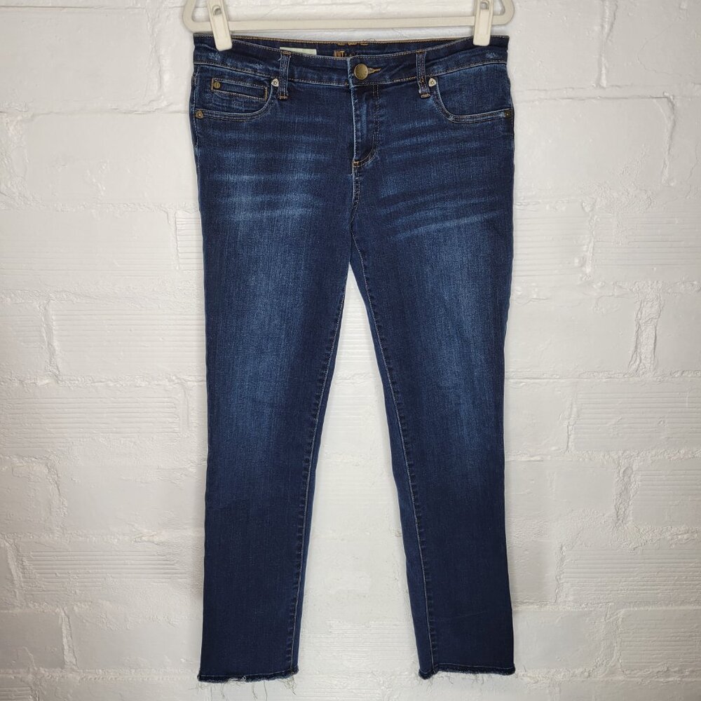 Kut From The Kloth Women's Size 10 Jeans Catherine Boyfriend Raw Hem